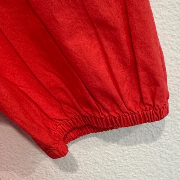 Vineyard Vines Red Puff Sleeve Blouse - Picture 6 of 9